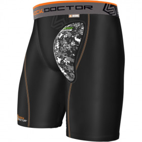 Shock Doctor Compression Short airCore Cup Black