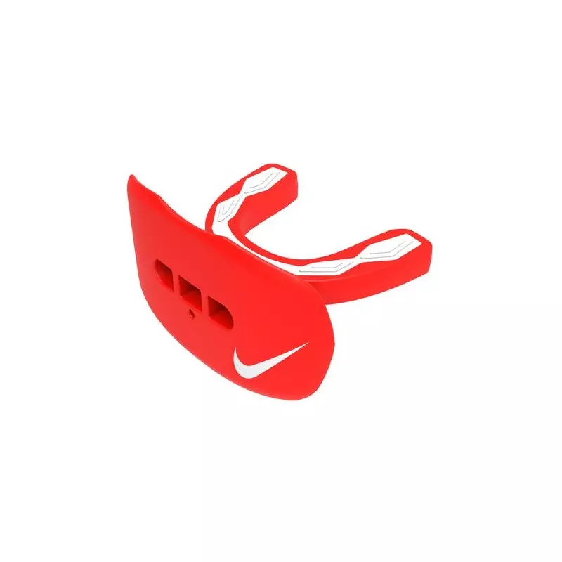 NUU47-686_Protège dent+lèvre Nike Hyperflow Adulte rouge avec strap et saveur Fruit Punch