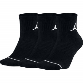 Chaussettes Jordan quarter noir 3 paires