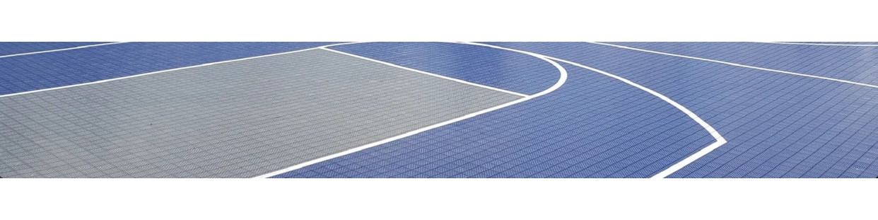 Dalles sol sportif extérieur et intérieur – Terrain basket, multisport