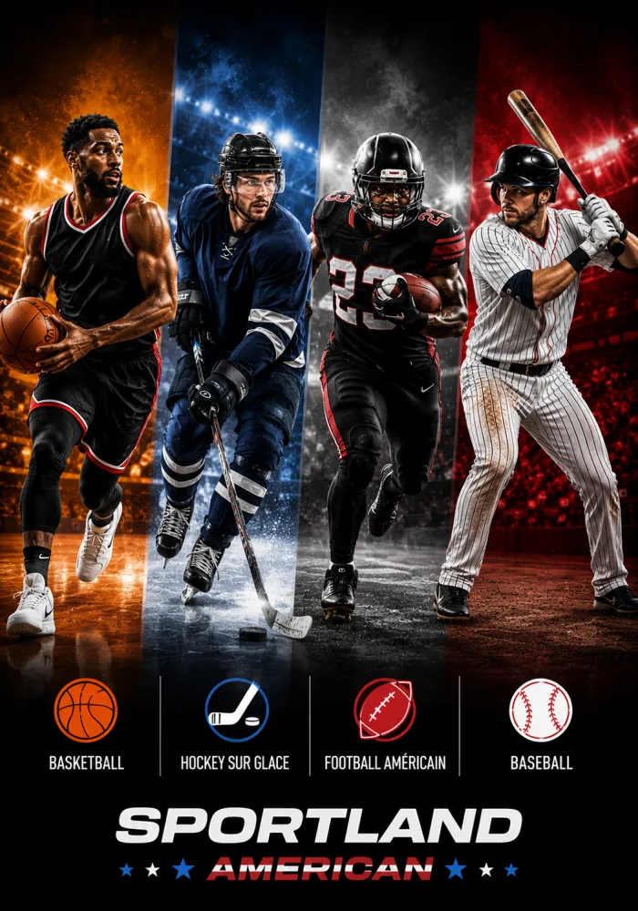 Sportland American - Basketball, Hockey sur glace, Football américain et Baseball